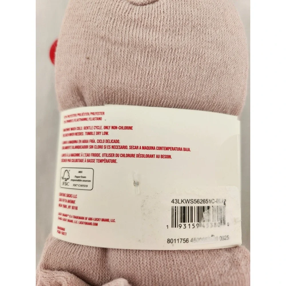 Lucky Brand Women's No Show Socks 10 Pairs Everyday Comfort Shoe Size 4-10 NWT
